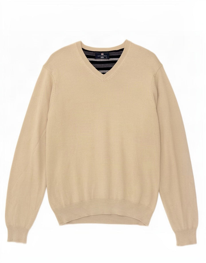 Marks & Spencer Herre Blue Harbor V-hals sweater Medium Beige