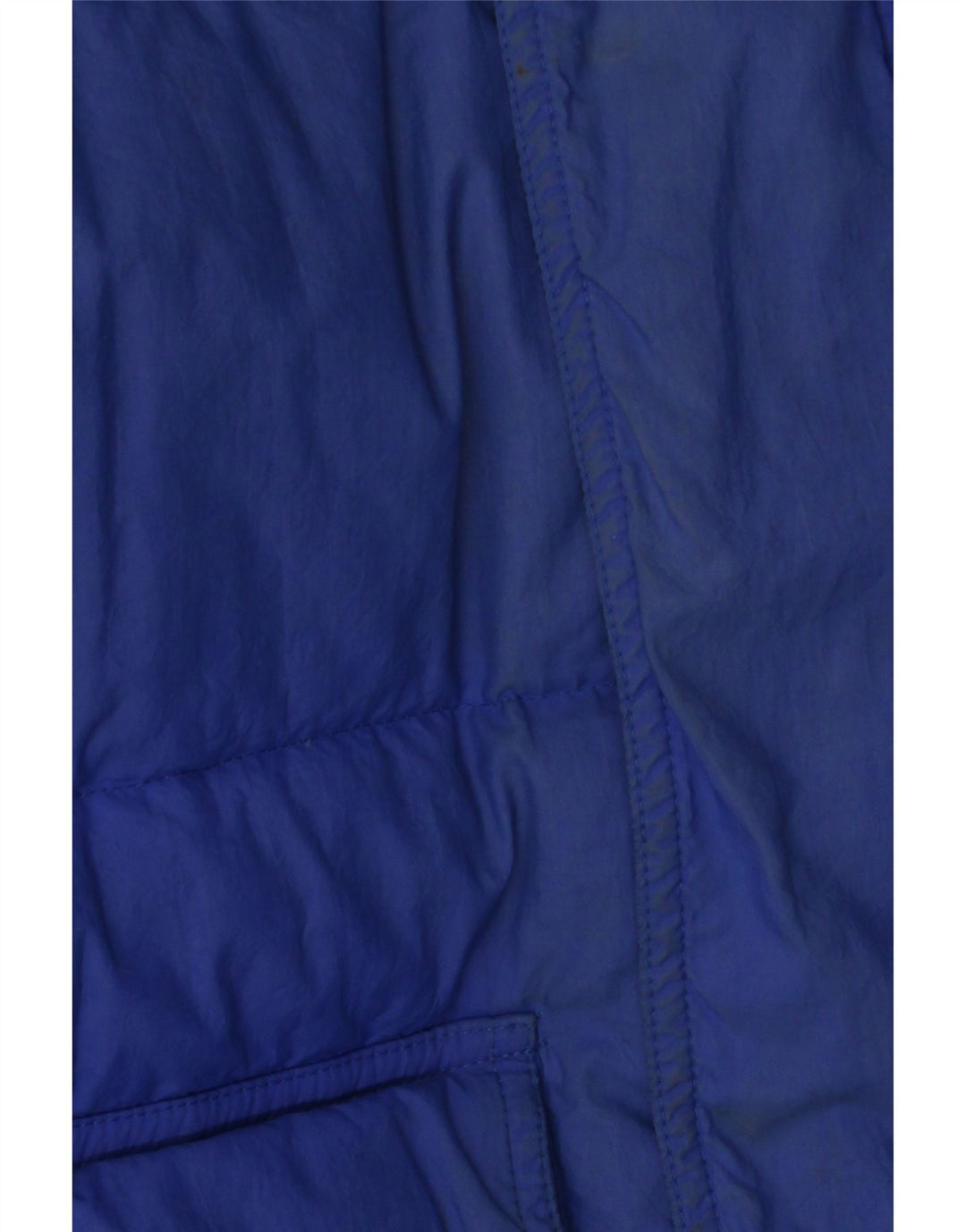Vintage herre oversized polstret jakke UK 36 Small Blue Colourblock Nylon