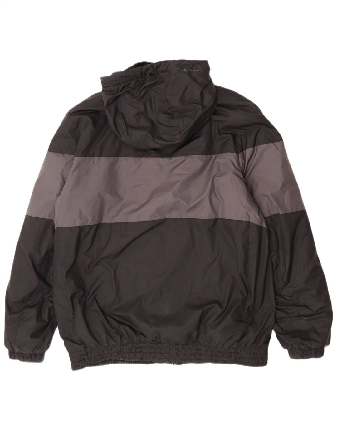 Nike vindjakke med hætte til mænd UK 40 Large Black Colourblock Polyester