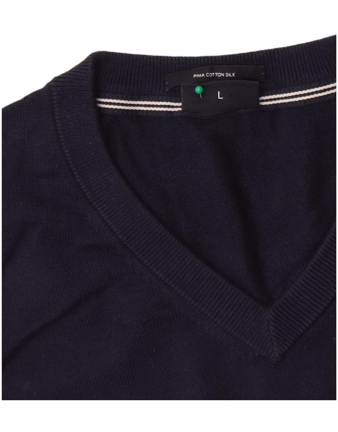Joop Herre V-hals sweater Stor marineblå bomuld