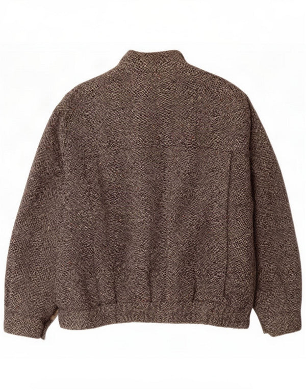 Vintage bomberjakke til mænd UK 40 Large Grey Flecked