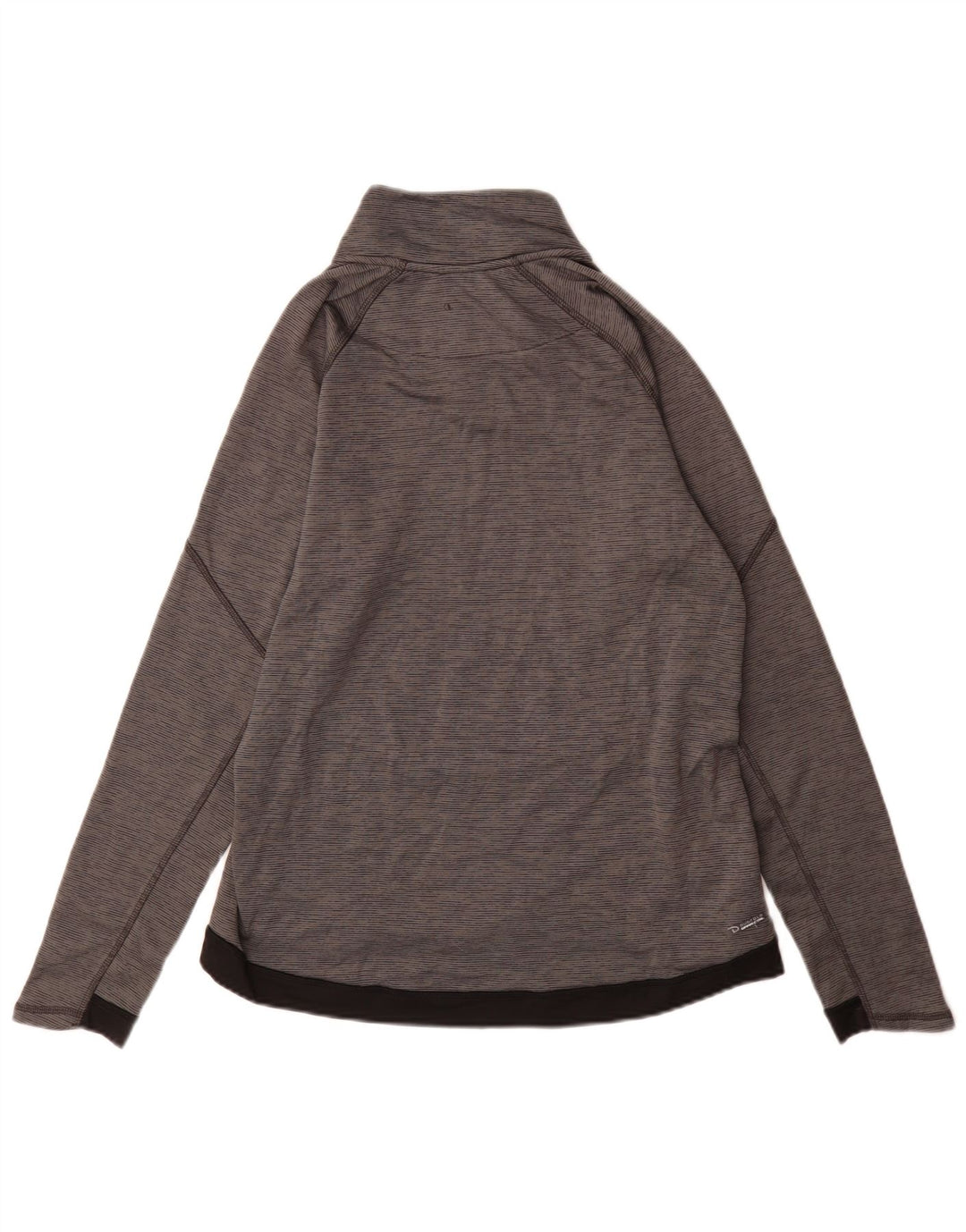 Champion Womens Performance Pullover Træningsdragt Top UK 16 Large Gråstribet