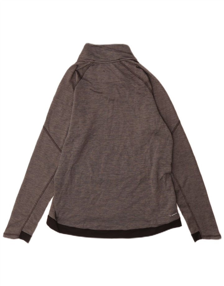 Champion Womens Performance Pullover Træningsdragt Top UK 16 Large Gråstribet
