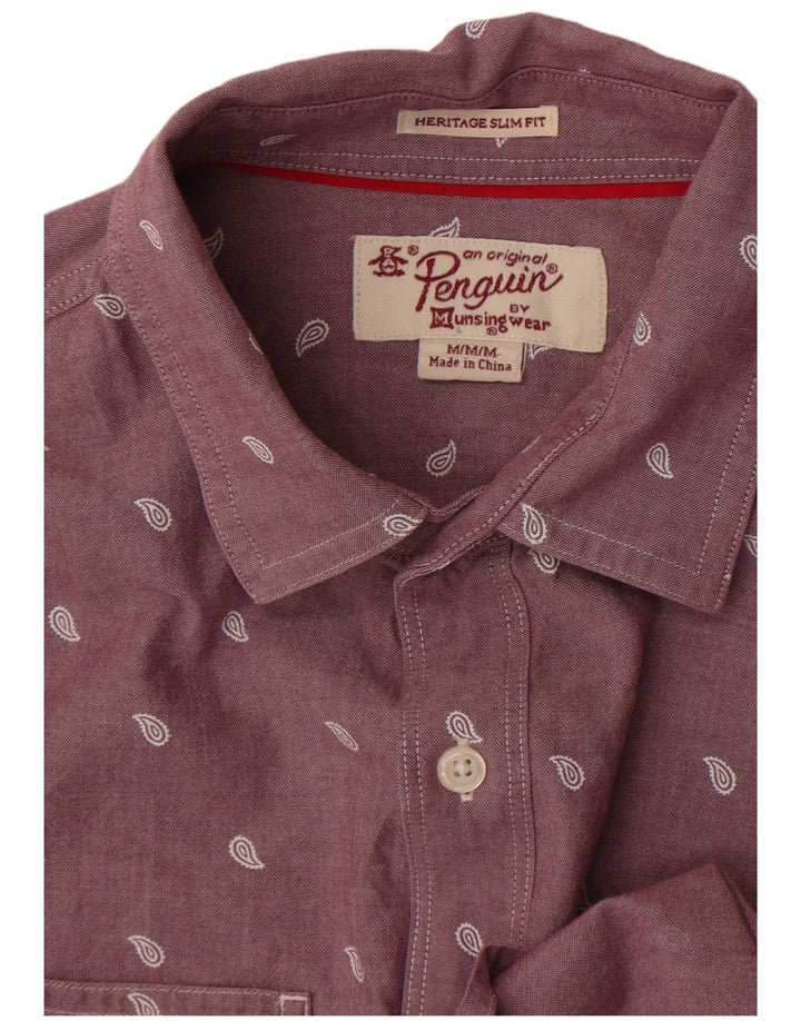 Penguin Herre Slim Fit skjorte Medium Lilla Paisley