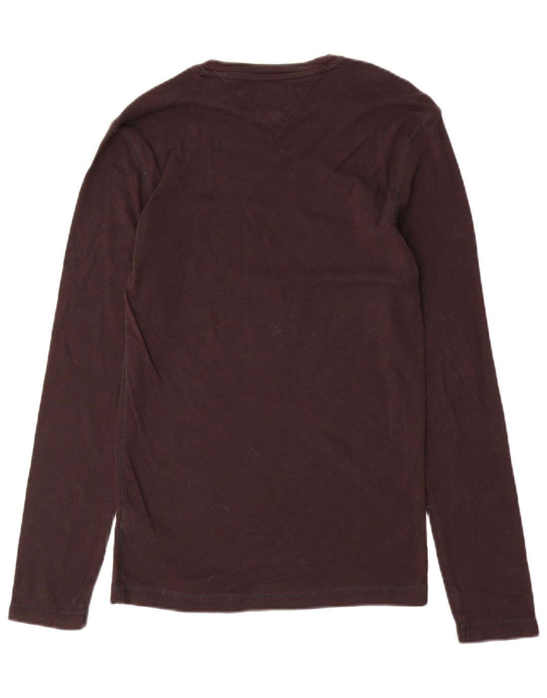 Tommy Hilfiger Dame Top Langærmet UK 12 Medium Brun Bomuld