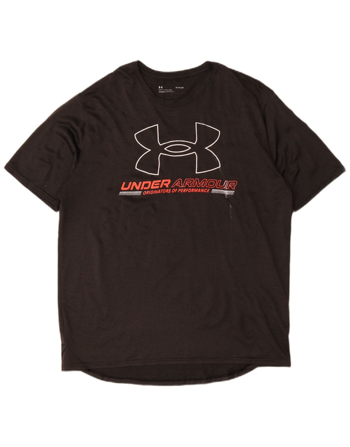 Under Armour Herre Grafisk T-Shirt Top Stor Sort