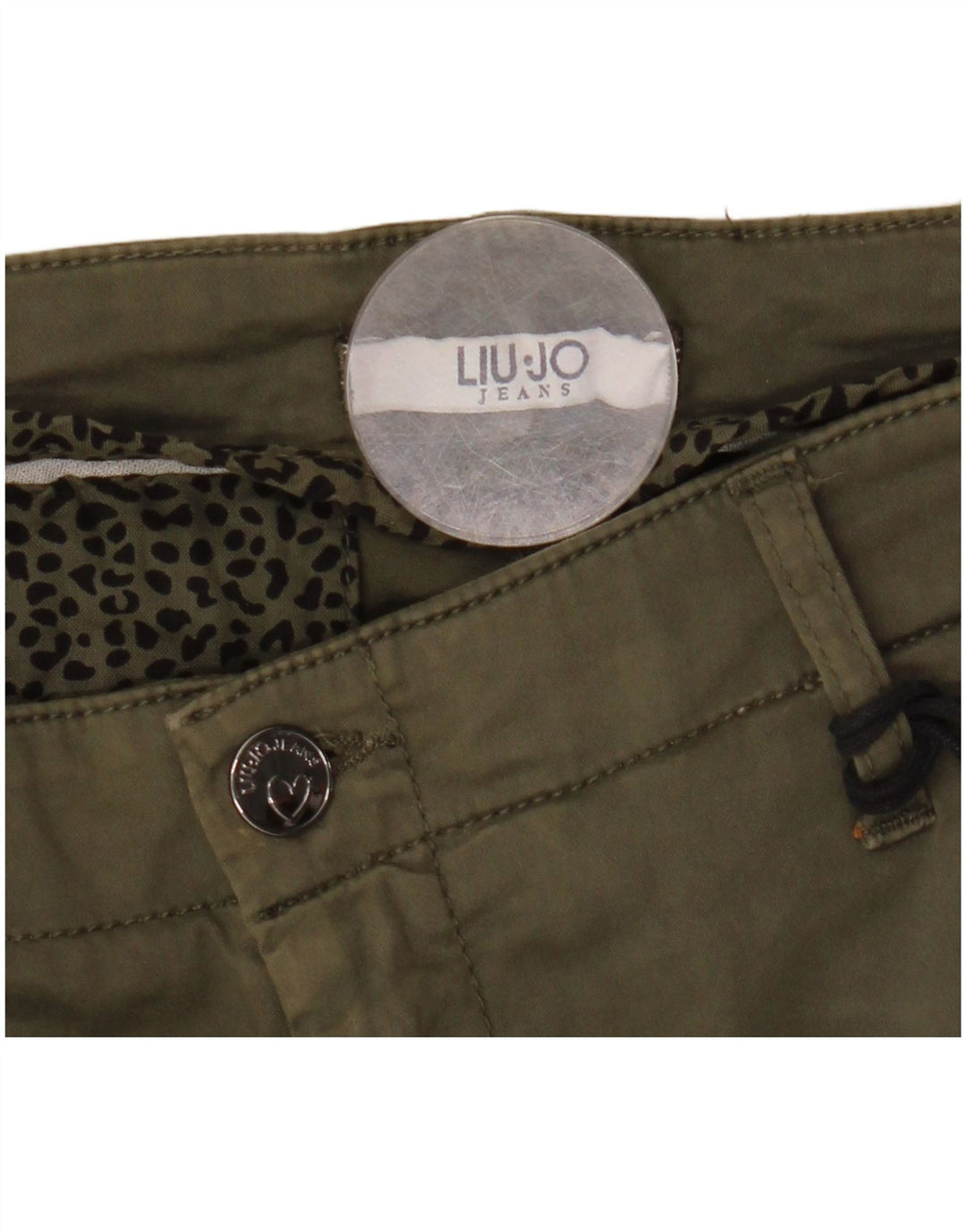 LIU JO Dame Skinny Cargo Bukser W32 L29 Khaki