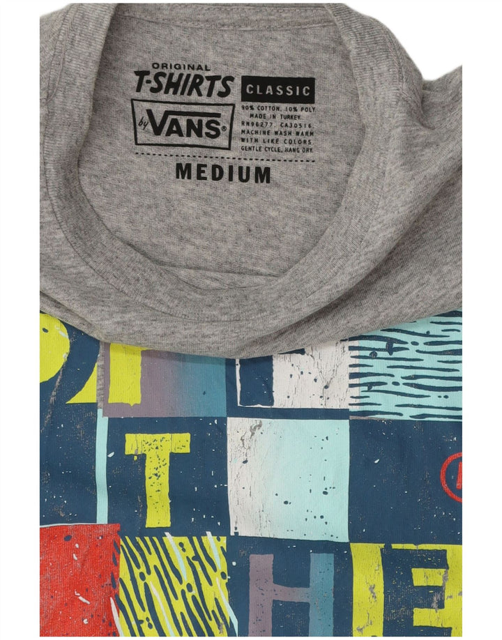 Vans Herre grafisk T-shirt Top mellemgrå bomuld