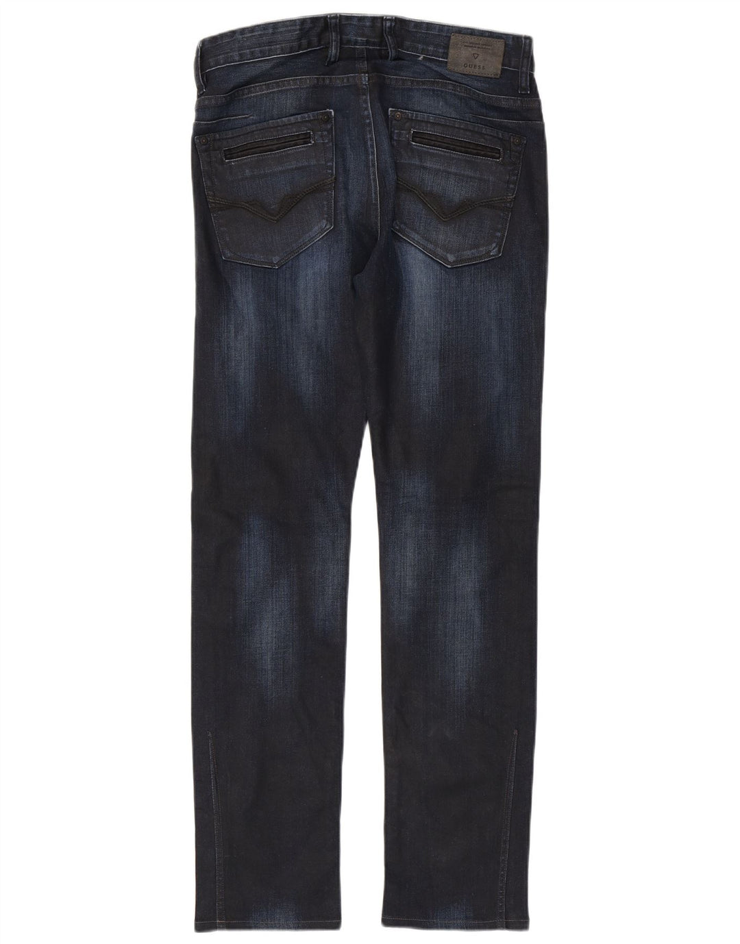 Guess Straight Jeans til mænd W30 L32 Marineblå bomuld