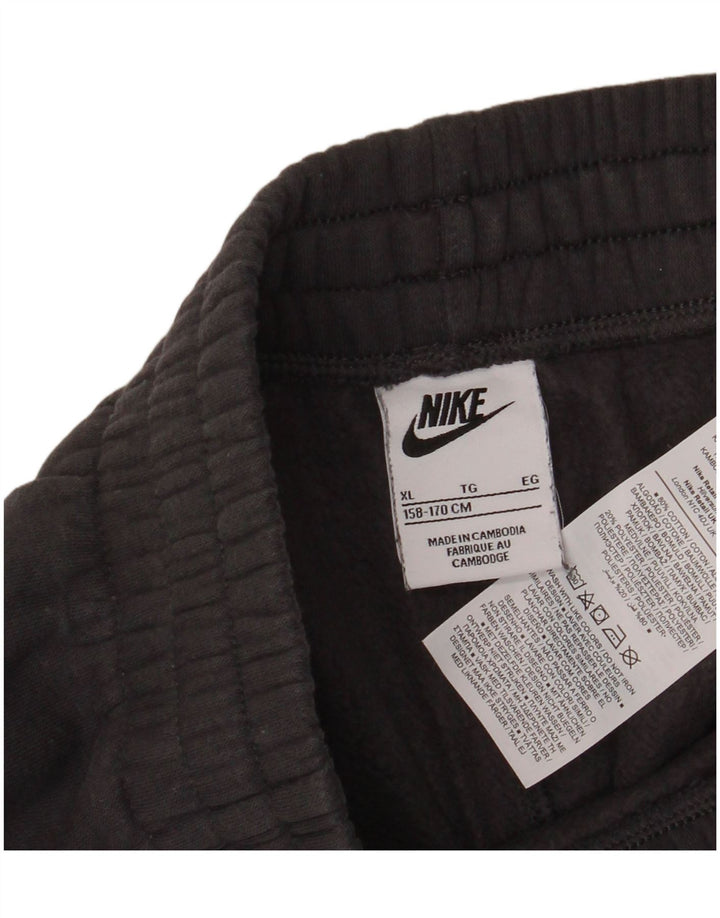 NIKE grafiske sportsshorts til drenge 13-14 år XL sort bomuld