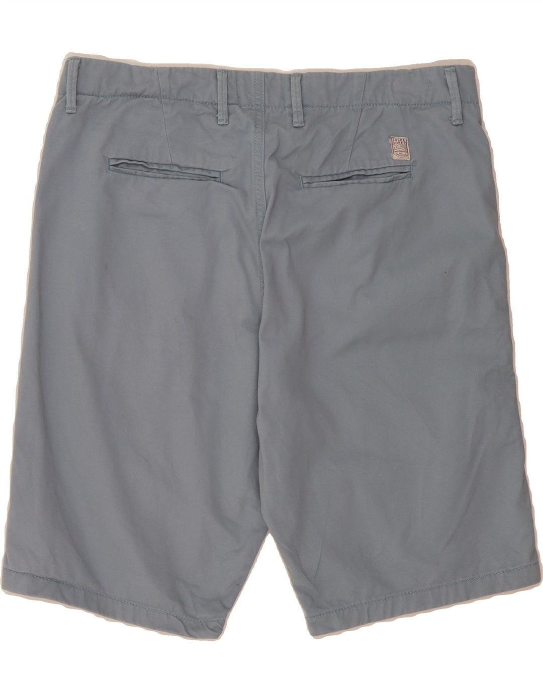 JACK & JONES Mens Regular Fit Chino Shorts XL W36 Blue Cotton Vintage Jack & Jones and Second-Hand Jack & Jones from Messina Hembry 