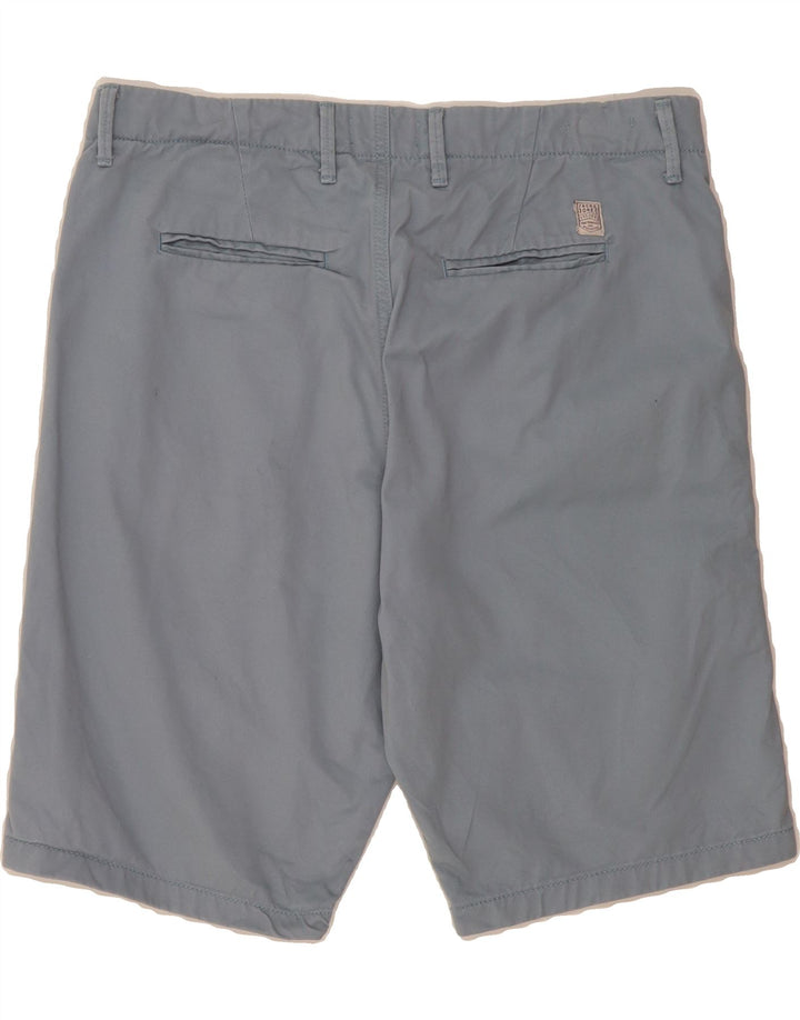 JACK & JONES Mens Regular Fit Chino Shorts XL W36 Blue Cotton Vintage Jack & Jones and Second-Hand Jack & Jones from Messina Hembry 