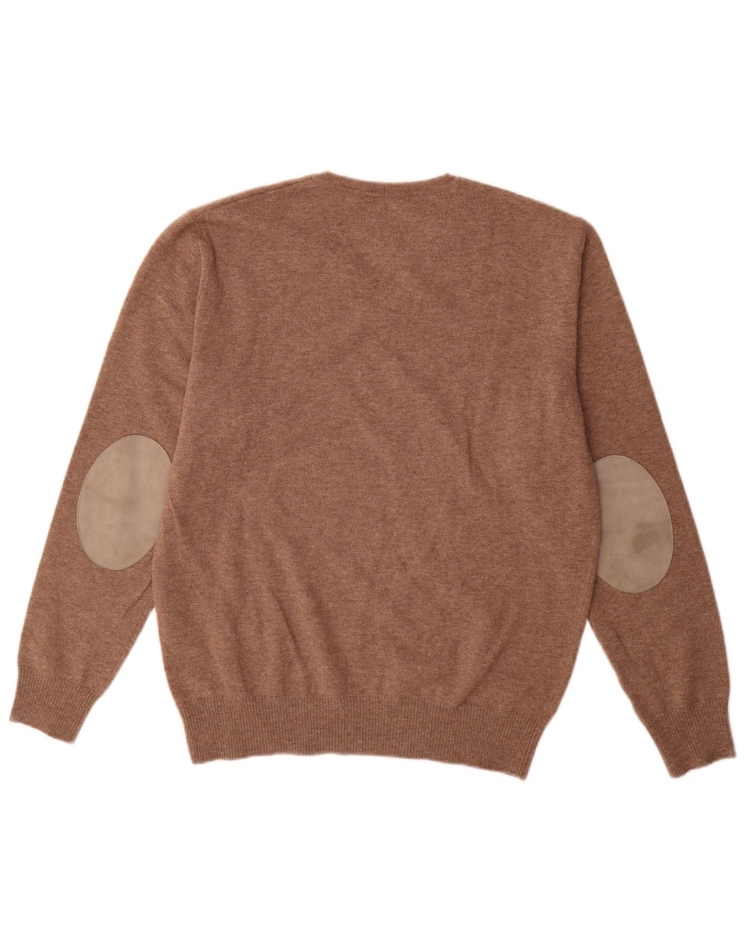 Burlington Herre V-hals sweater Stor Brun Virgin Wool
