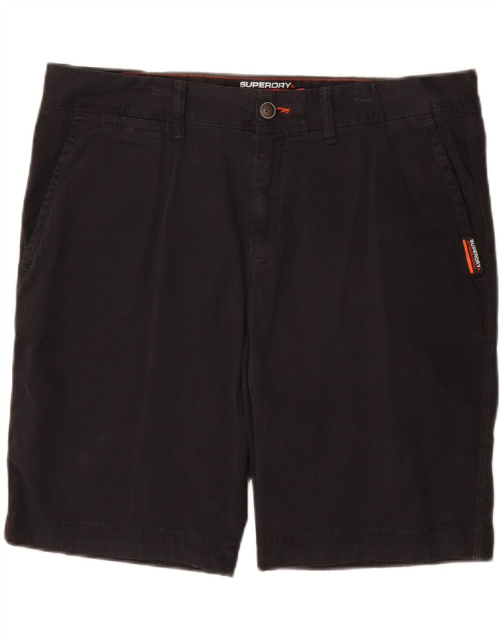 Superdry Slim Chino Shorts til mænd W36 Large Black Bomuld