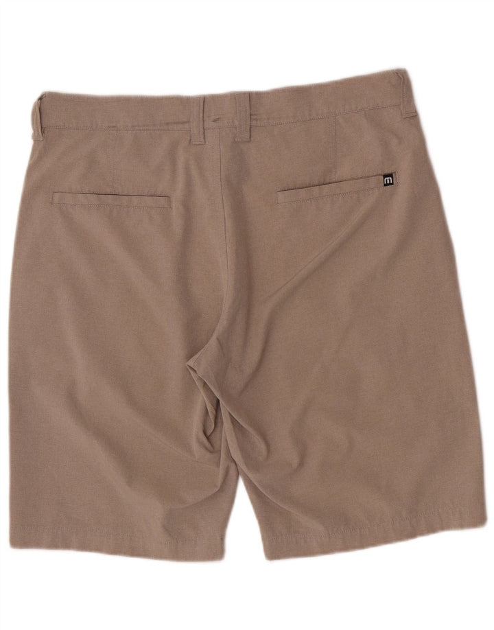 Travis Mathew Herre Regular Fit Chino Shorts W32 Medium Beige Polyester