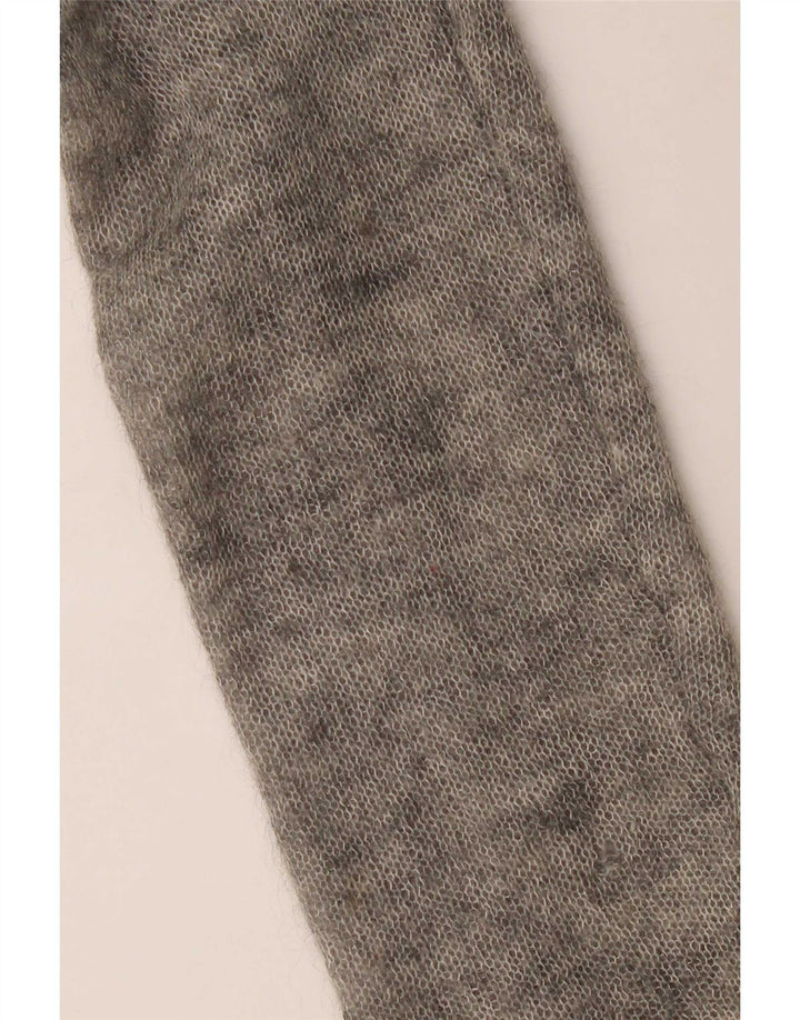 Vintage dame cardigan sweater UK 16 Large Grå Flecked Elastan