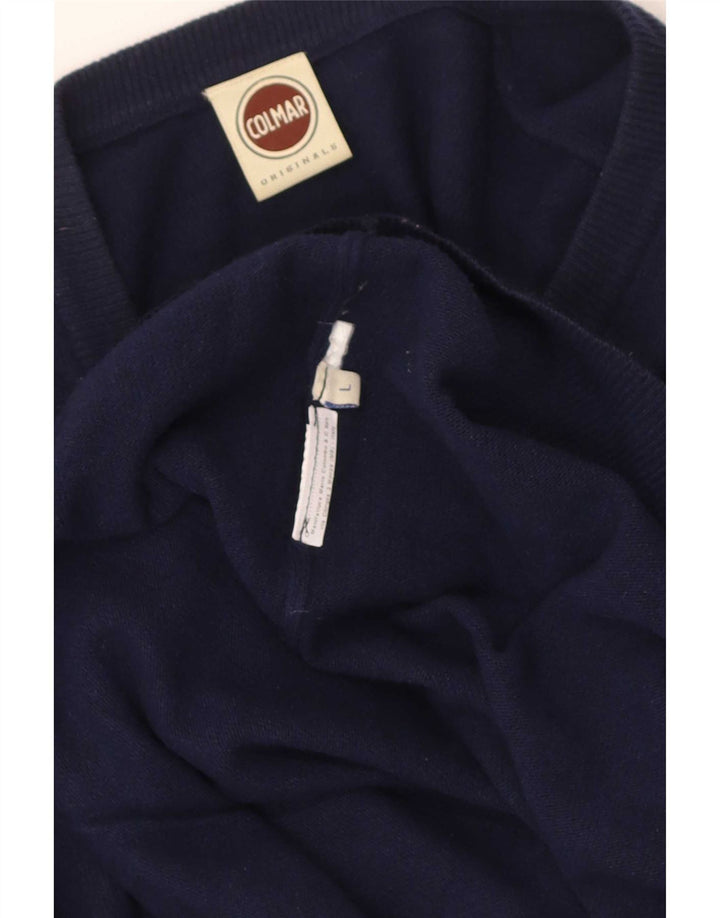 Colmar Dame V-hals sweater UK 16 Large Navy Blue