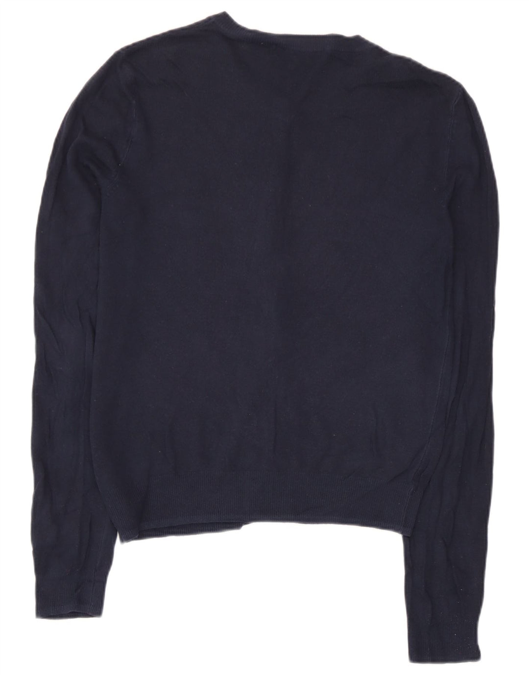 Marks & Spencer Dame Cardigan Sweater UK 10 Small Navy Blue Viscose