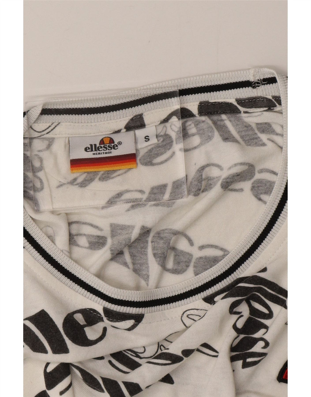 ELLESSE Herre Grafisk T-Shirt Top Lille Hvid