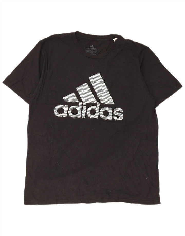 Adidas Grafisk T-shirt top til mænd, stor sort