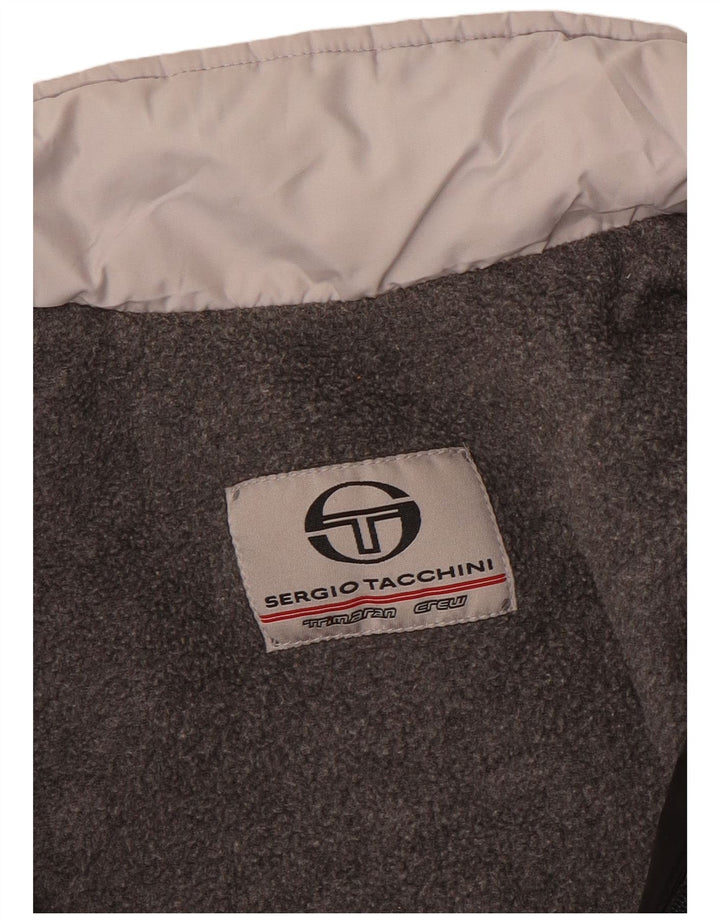 Sergio Tacchini Herre Windbreaker Jacket UK 36 Small Black Colourblock