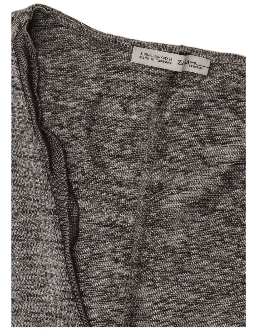 Zara Damevest Top UK 12 Medium Grå Flecked