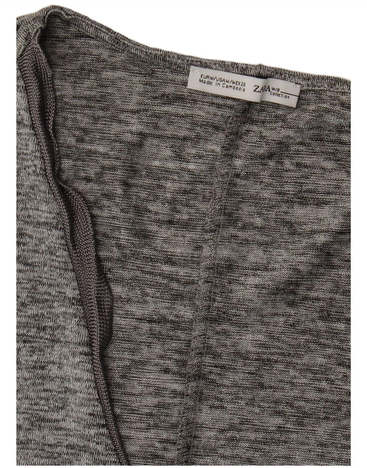 Zara Damevest Top UK 12 Medium Grå Flecked