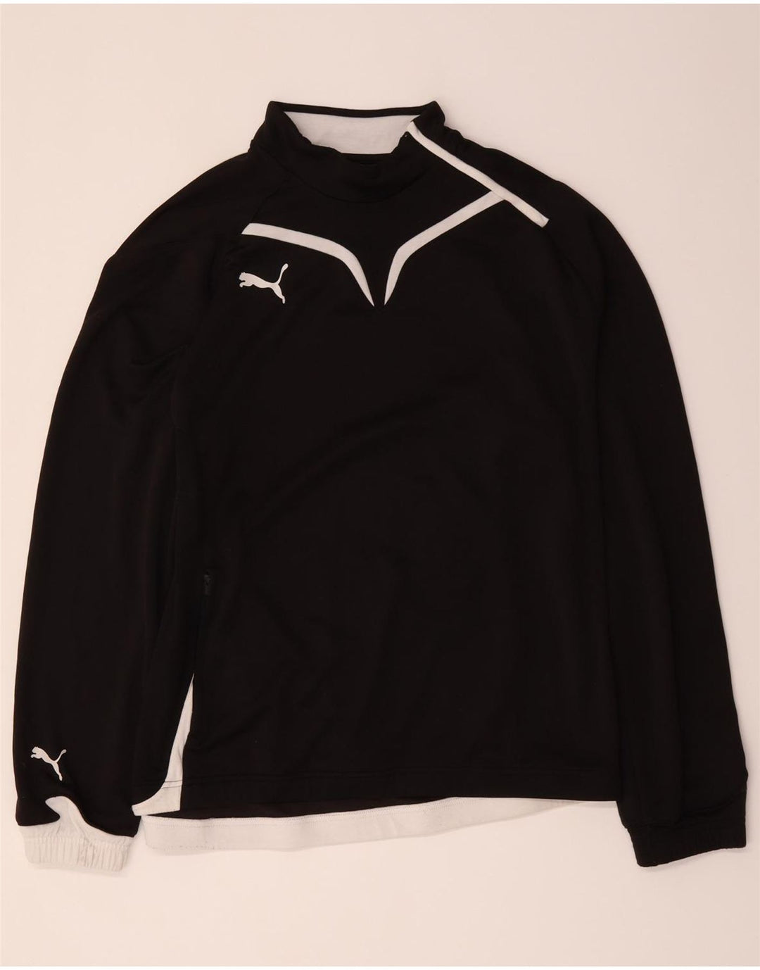 Puma Herre Pullover Træningsdragt Top Jakke Stor Sort Colourblock Polyester