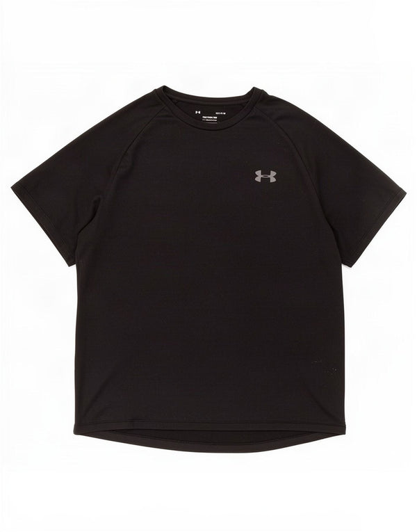 Under Armour Herre Heat Gear T-Shirt Top Stor Sort Polyester