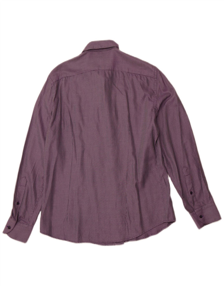TRUSSARDI Herreskjorte str. 41 Medium Lilla Plettet