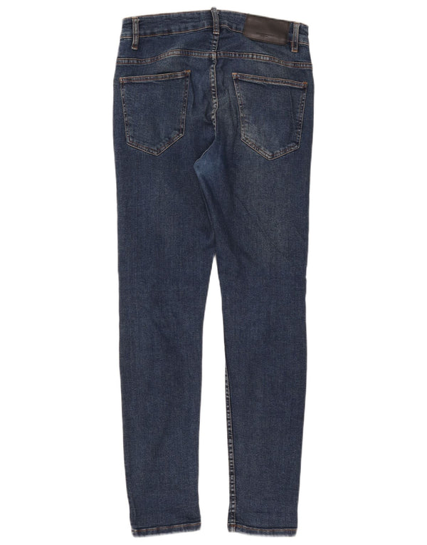 Zara Herre Skinny Jeans EU 40 Medium W31 L30 Blå Bomuld