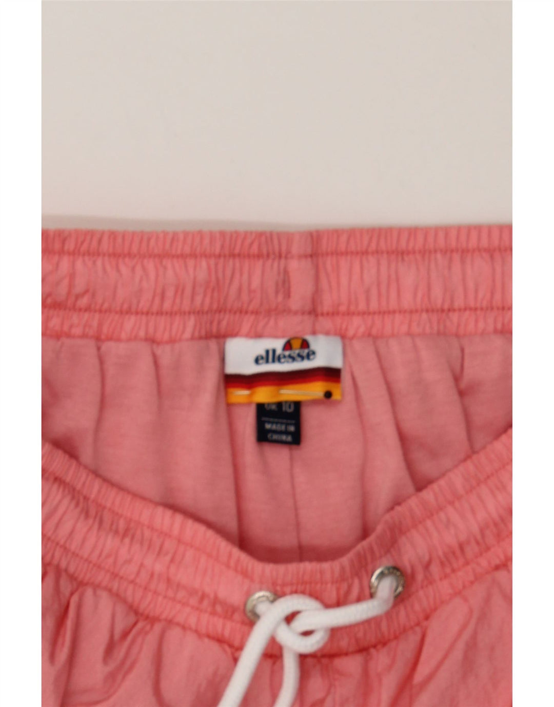 ELLESSE Womens Tracksuit Trousers UK 10 Small Pink Colourblock Polyester Vintage Ellesse and Second-Hand Ellesse from Messina Hembry 