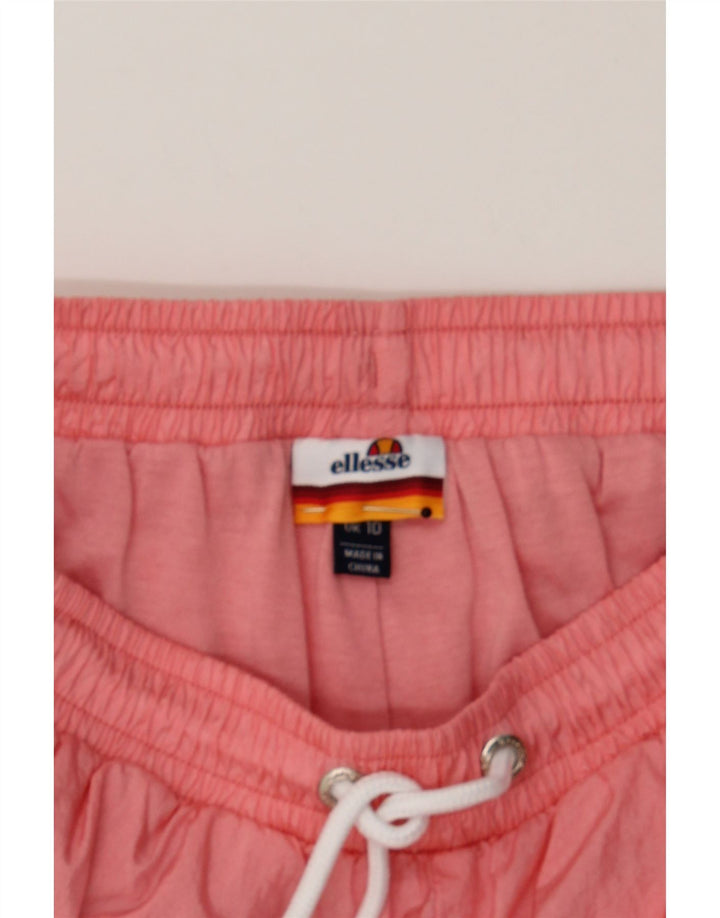 ELLESSE Womens Tracksuit Trousers UK 10 Small Pink Colourblock Polyester Vintage Ellesse and Second-Hand Ellesse from Messina Hembry 
