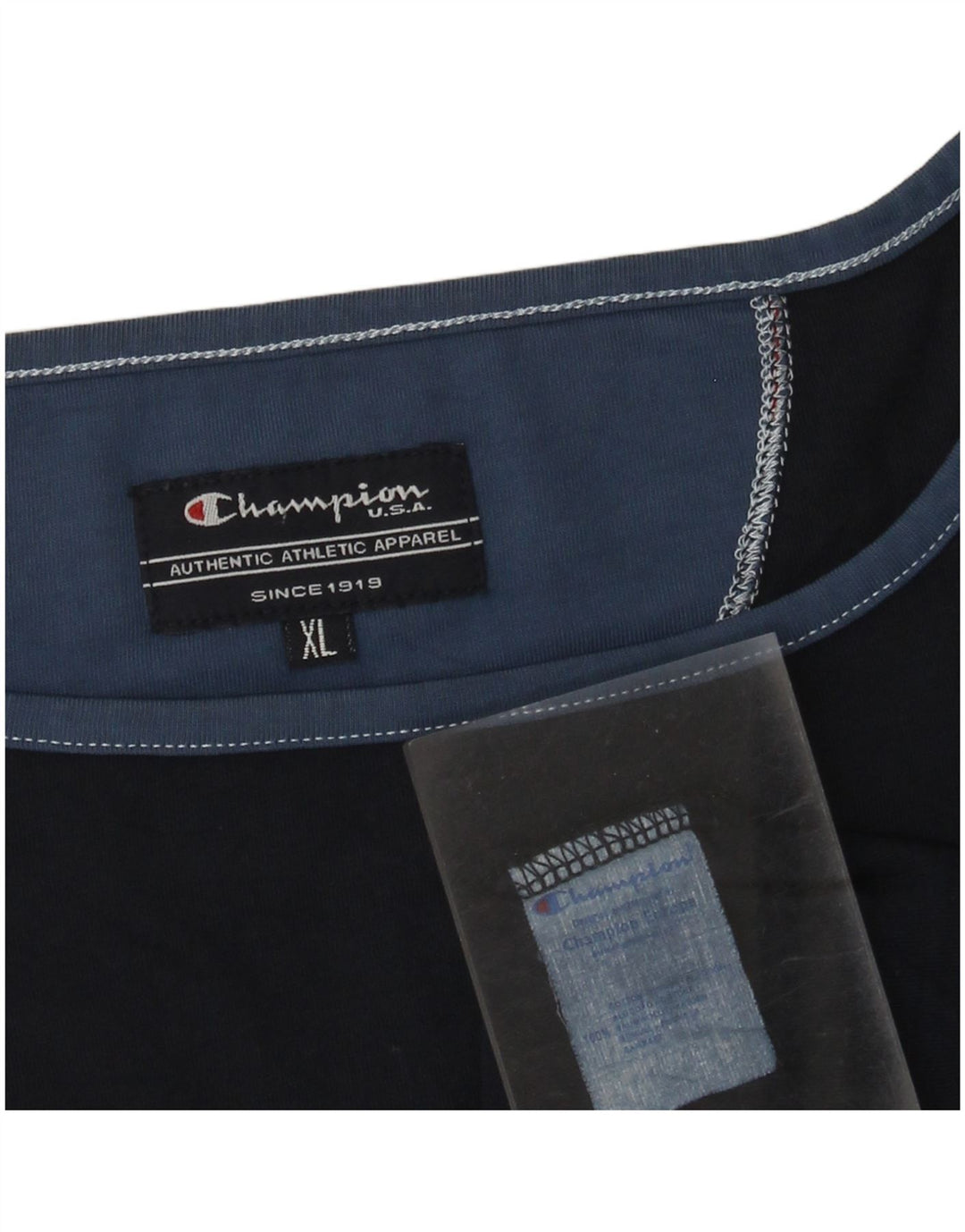 Champion Dame Top 3/4 ærmer UK 18 XL Navy Blue Bomuld