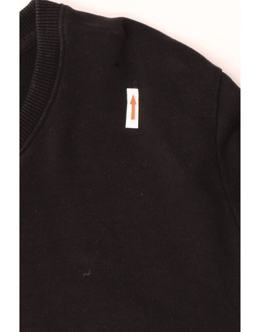 Zara Herre Sweatshirt Jumper Stor Sort Bomuld
