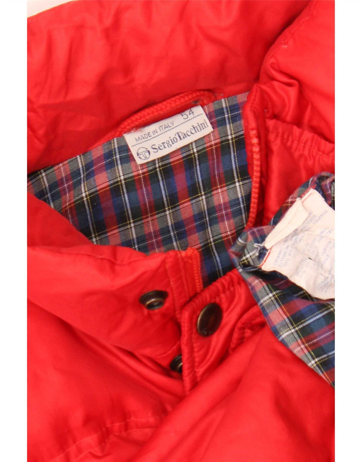 Sergio Tacchini Herre Polstret Jakke IT 54 2XL Rød Polyamid