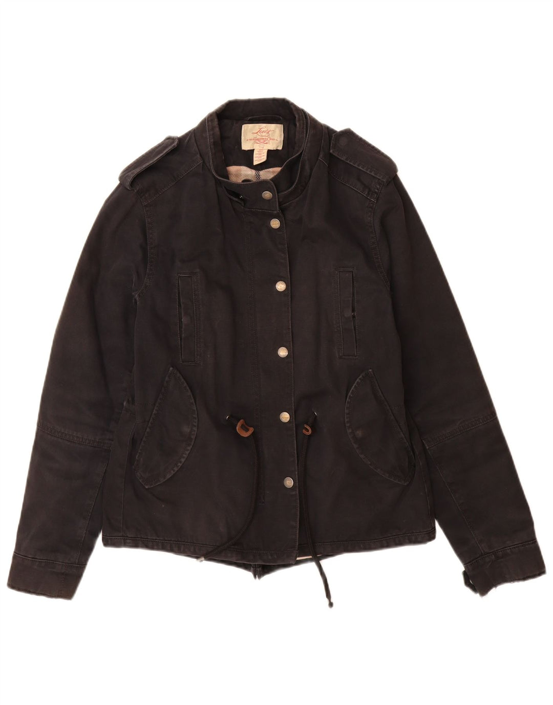 Levi's Womens Utility Jacket UK 12 Medium Black Bomuld