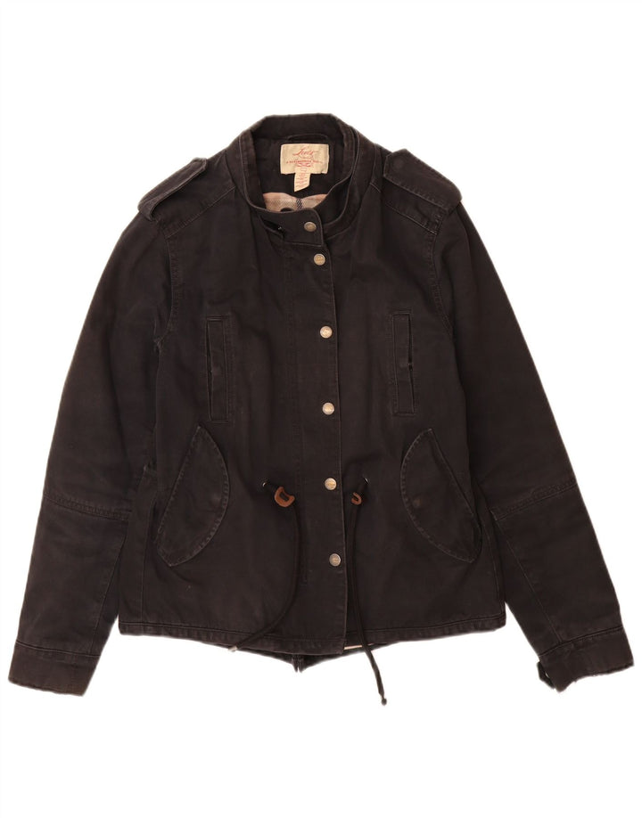 Levi's Womens Utility Jacket UK 12 Medium Black Bomuld