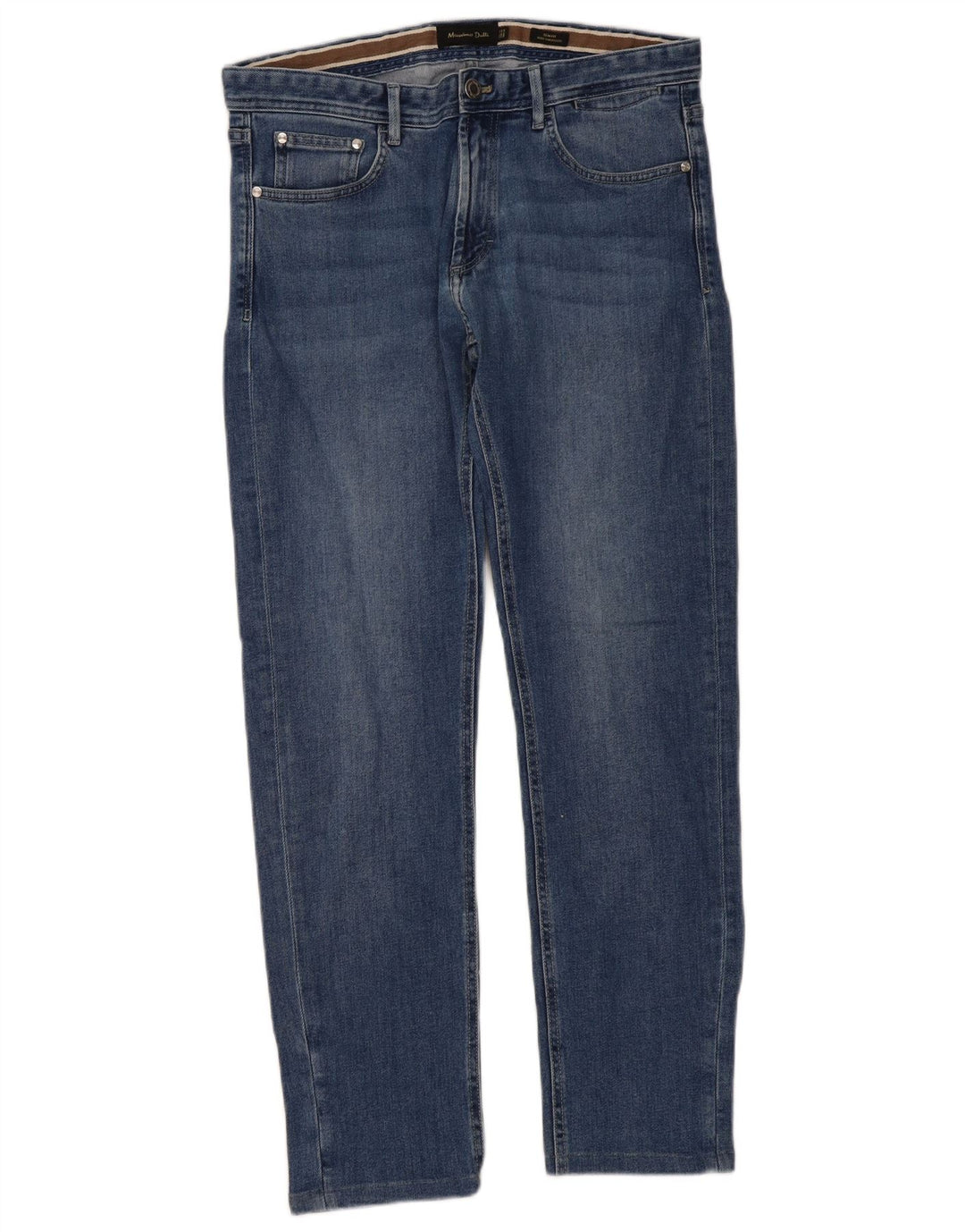 Massimo Dutti Herre Slim Jeans EU 42 Large W32 L30 Blå
