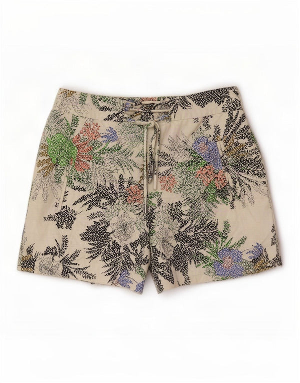 Zara Casual Shorts til kvinder Medium W28 Flerfarvet blomster
