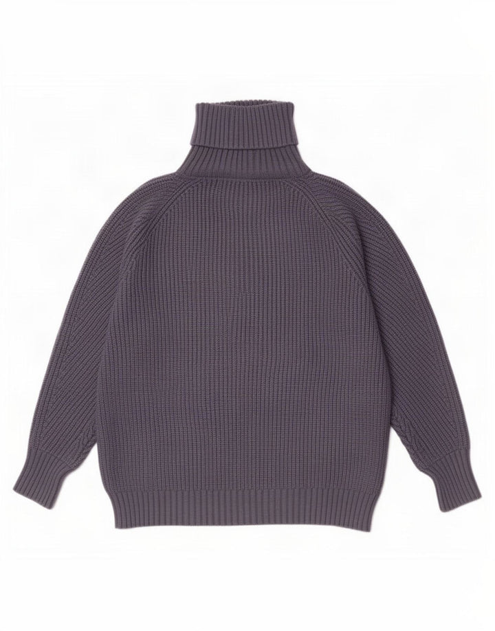 Zara Dame Rullehals Sweater UK 10 Lille Grå