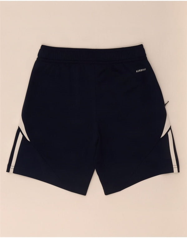 Adidas Boys Aeroready Sports Shorts 9-10 år Navy Blue Colourblock