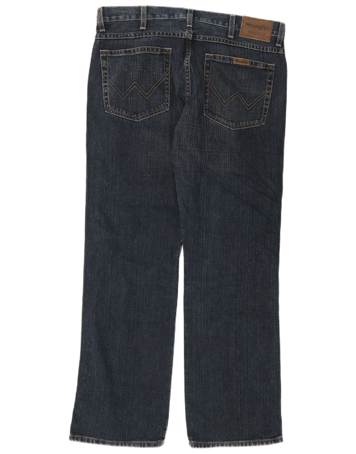 Wrangler Herre Bootcut Jeans W34 L32 Blå Bomuld