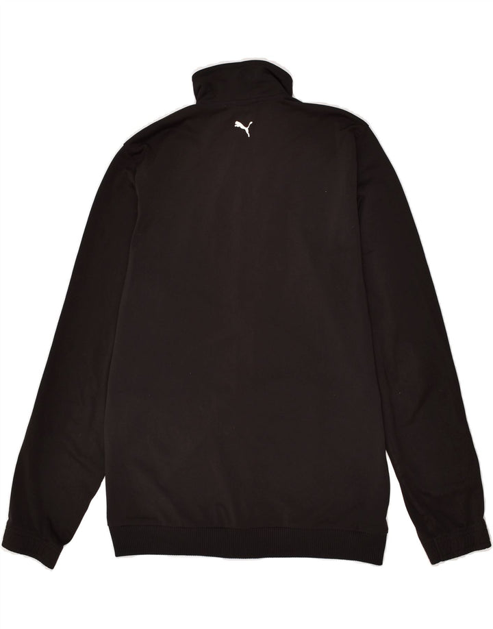 PUMA Girls Graphic Tracksuit Top Jacket 15-16 Years Black Polyester | Vintage Puma | Thrift | Second-Hand Puma | Used Clothing | Messina Hembry 