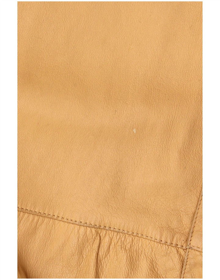 Essebi Herre Bomber Læderjakke IT 56 3XL Beige Læder