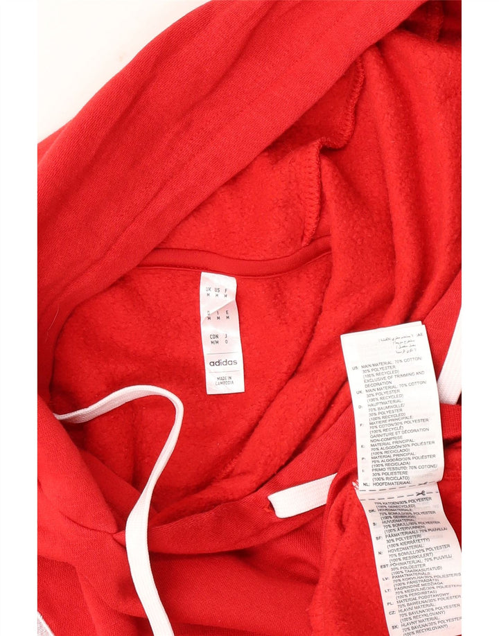 Adidas Herre hættetrøje Jumper Medium Rød Bomuld
