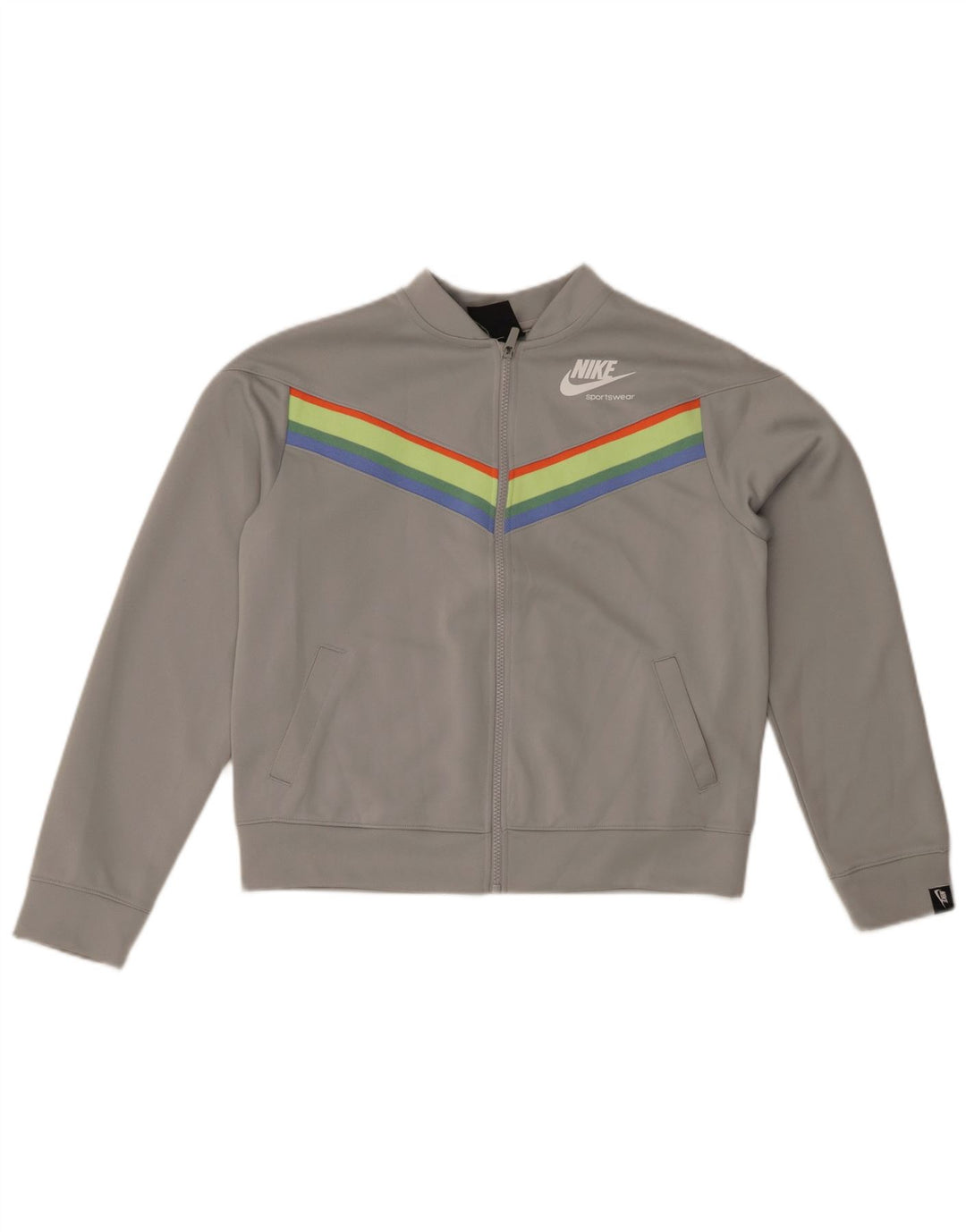 NIKE Piger Loose Fit træningsdragt topjakke 13-14 år XL Grå Colourblock