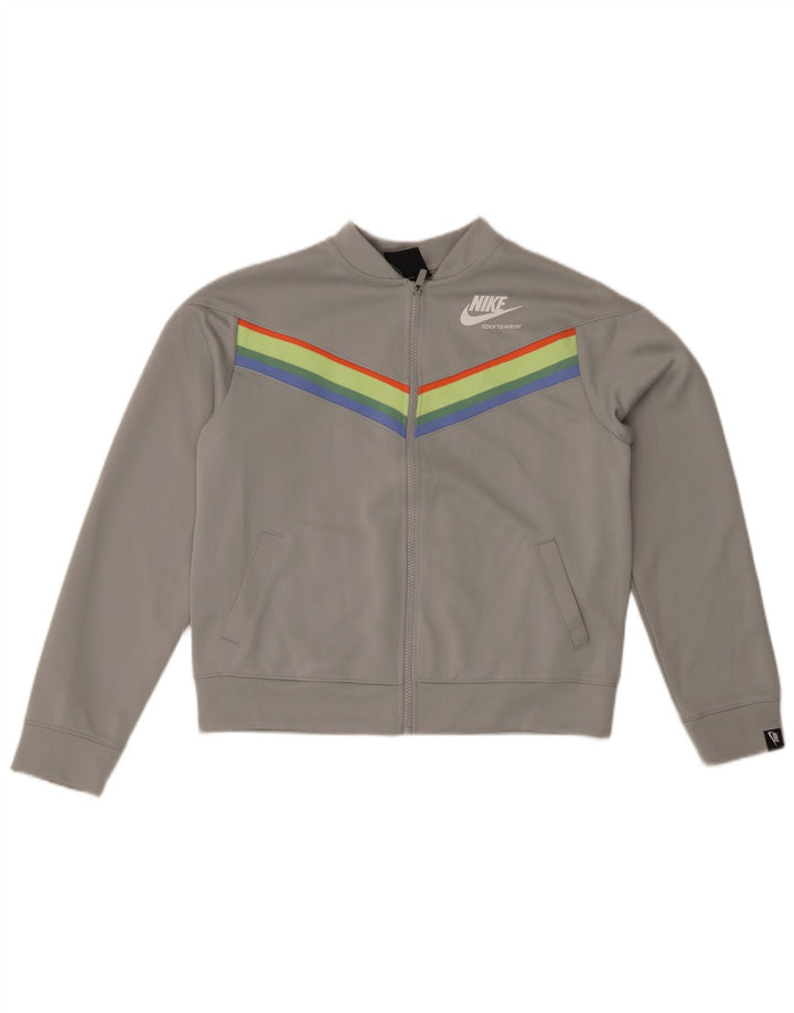 NIKE Piger Loose Fit træningsdragt topjakke 13-14 år XL Grå Colourblock