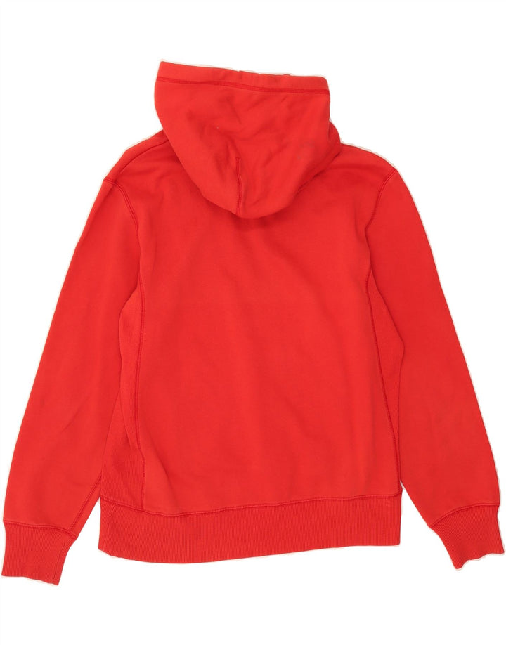 NIKE Womens Hoodie Jumper UK 14 Medium Red Cotton Vintage Nike and Second-Hand Nike from Messina Hembry 
