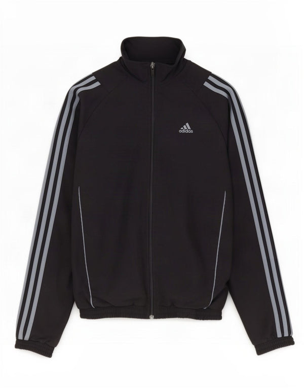 Adidas drenge grafisk træningsdragt topjakke 15-16 år sort polyester